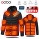 thumbnail image 2 of Chaqueta calefactora USB para hombre, abrigo de moto, esquí, Camping, invierno, 21 áreas, 2 of 4