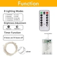 thumbnail image 2 of Fairy Lights YIQU 240 LED, 78 pies, funciona con pilas, paquete de 3, 2 of 6