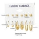 thumbnail image 3 of HomeKingdee 6 Pcs Alloy Geometric Round Earrings Set - Gold Color​ Color Earring Studs for Wedding Party Gift Occasions, 3 of 9