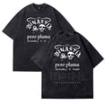 thumbnail image 2 of Peso Pluma Merch 2026 Tour Vintage Washed Cotton Dirtyfit T-Shirt Oversized Black Graphic Tee, 2 of 3