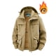 thumbnail image 2 of Ceisia Men's Winter Warm Hooded Zipper Closure Gift Functional Pockets Jacket - Nylon-Spandex for Daily & Outdoor Wear, 2 of 7