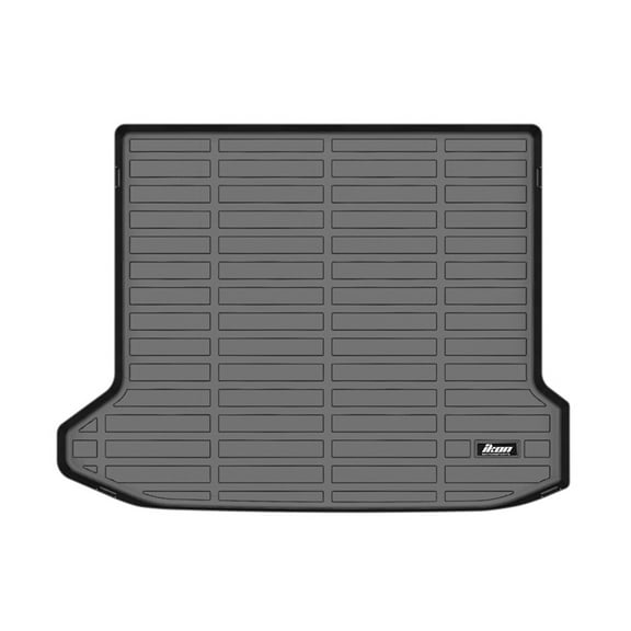 Ikon Motorsports TPE All Weather Trunk Mat for 2022-2024 Hyundai Ioniq 5 & 2025 Ioniq 5 N, Black 3D Molded Car Rear Carpets Liner Cover
