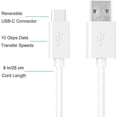 thumbnail image 2 of AMZER Type A to USB Type C Reversible Super Speed Fast Data Sync & Charging Cord - 0.82ft, 2 of 4