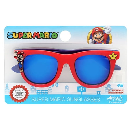 Nintendo Super Mario Brothers Classic Kids Sunglasses Red