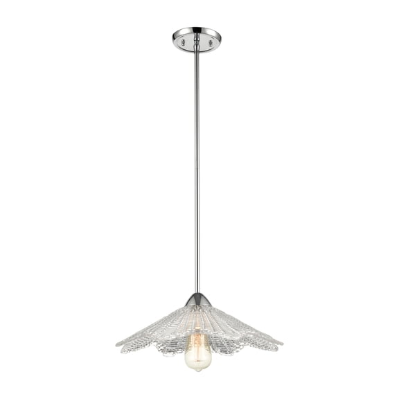 Elk Home 16-Inch Wide Radiance Pendant, Transitional, Polished Chrome