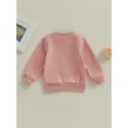 thumbnail image 5 of Infant Toddler Baby Girl Long Sleeve Shirts 6M 12M 18M 24M 3Y Daddys Girl Pullover Sweatshirt Tops Fall Outfit Casual Clothes, 5 of 9