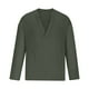 thumbnail image 4 of Blusas y camisas de manga larga con cuello en V para hombre, estilo casual, deportivo, tipo jersey, blusa de manga larga para hombre, 4 of 6