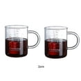 thumbnail image 3 of Transemion 2 Pcs Clear Coffee Cup Tea Glass Mugs Breakfast Scale Tumbler Home, 3 of 6