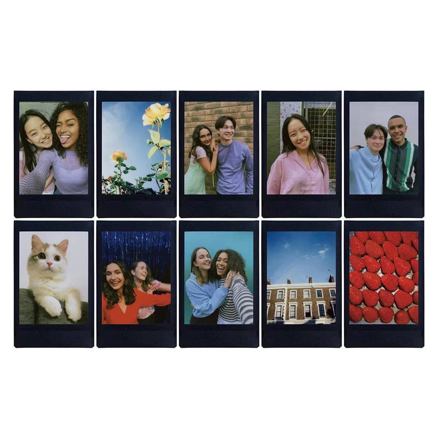 FUJIFILM instax mini Black Border Instant Film, 10 Sheets