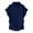 Navy, variant on Giftesty Womens Tops Plus Size Women Fashion Solid Color Round Neck Short Sleeve T-Shirt Blouse Tops