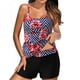 thumbnail image 1 of Conjunto de tankini con tiras en la espalda con estampado conservador para mujer Trajes de baño de dos piezas Traje de baño OAVQHLG3B Store lin121212, 1 of 4