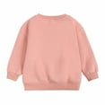 thumbnail image 4 of Otqutp Round Neck Pullovers for Unisex Baby Children's Long Sleeved Pants Set Sweater Pants Set Kids Boys Girls Fall Winter Clothes(Pink,3-4 Years), 4 of 9