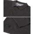 thumbnail image 4 of ZIMEGO Men's Casual Polo Sweater - Long Sleeve Pullover Button Knit Shirt, 4 of 6