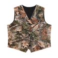 thumbnail image 4 of Garronmavis Camo Forest Boys Outerwear Vests Comfortable V Neck Adjustable Back Strap Vest Versatile Fall Winter Warm Waistcoat Outerwear Fashion Waistcoat with Pocket for Boys, 4 of 7
