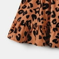 thumbnail image 5 of PatPat Family Matching Dresses Brown Women XL Mommy and Me Allover Leopard Print Bow Side Decor Flutter-sleeve Wrap Dresses, Women Dress, 5 of 12