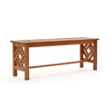 thumbnail image 6 of LuxenHome Carmel Solid Wood Outdoor Dining Bench, 6 of 10