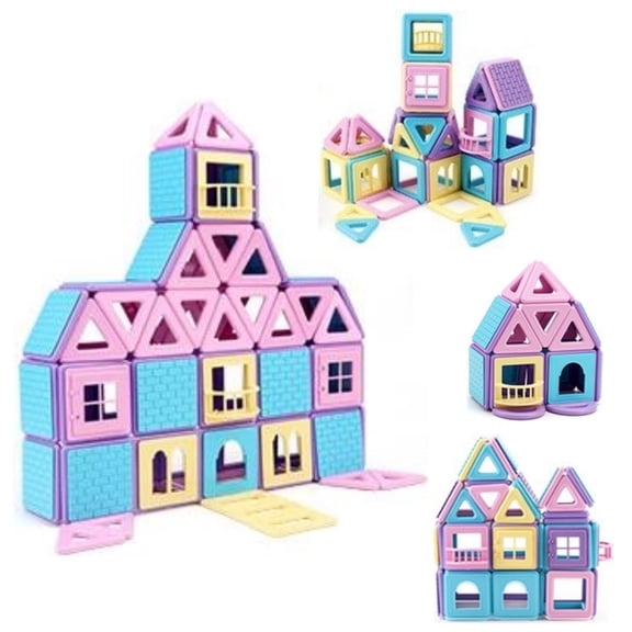 116 Pcs Magnetic Blocks Set,Magnet Building Blocks,Magnetic Blocks,Educational Learning Creativity Toys,Magnets Construction Blocks for Birthday Christmas Gifts,Topboutique