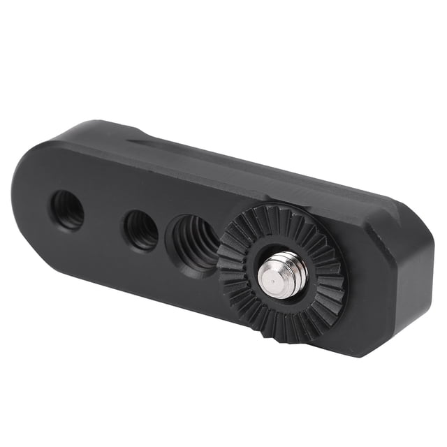 Placa adaptadora de engranajes, placa de expansión negra resistente a la oxidación, para luces de relleno de monitores,Placa de expansión Placa de adaptador de engranaje Placa de adaptador de engranaj Higoodz Accesorios de Fotografía