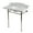 White, variant on Kingston Brass KMS36228M81 Wesselman 36" Carrara Marble Console Sink with Stainless Steel Legs (8-Inch, 3-Hole), Carrara Marble White/Polished Chrome