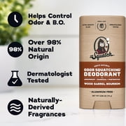 Dr. Squatch Mens Aluminum Free Deodorant, Natural Deodorant for Men, Wood Barrel Bourbon, 2.65 Oz