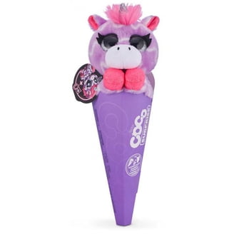 Coco Cones Valentine's Plush Toys by ZURU Adorable Cuddly Companion Nestled in a Colorful Cone, A Collectible Toy Perfect for Valentine's Day (3 Pack