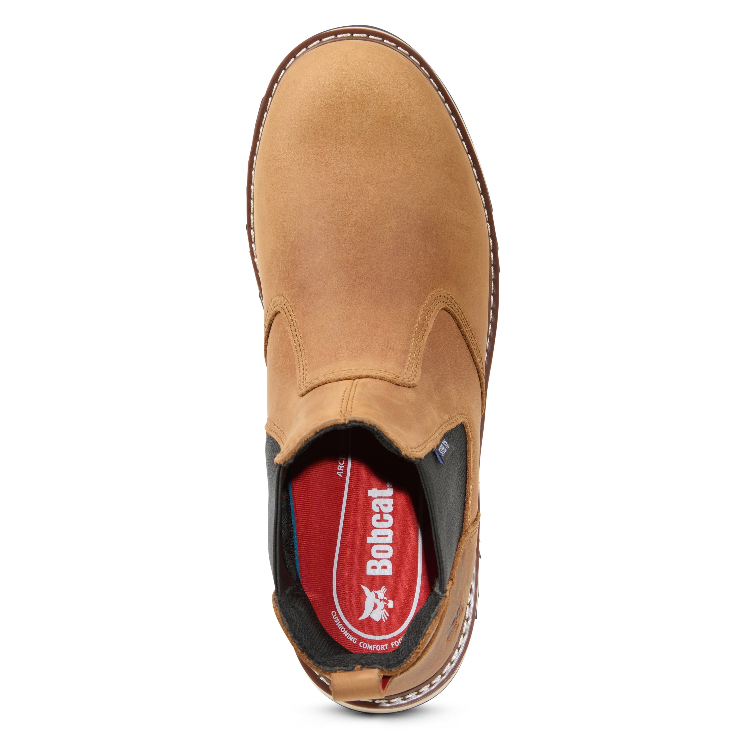 Bobcat Men’s Donovan Wedge Chelsea Pull-On Steel Toe Work Boot, Wide Available