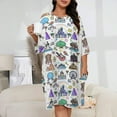 thumbnail image 2 of Happiest Place on Earth Collection Sleepshirts For Sleeping Travels Loose Sleepdress Pajama Dress Soft Nightdress Sleepwear, 2 of 7