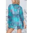 thumbnail image 4 of HAPPY BAY Women's Loose Kimono Casual Outwear Beachwear Bohemian Cover Up Top Dress Holiday Duster Cardigans for Women S Floral, Blue, 4 of 5