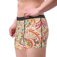 thumbnail image 2 of Balery Indian Paisley 1 Calzoncillos bóxer para hombre, ropa interior de algodón suave y transpirable con cinturilla de nailon-Medium, 2 of 5