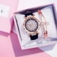 thumbnail image 5 of Reloj de mujer Regalo Reloj de mujer Reloj de cuarzo de moda Espejo de cristal, 5 of 6