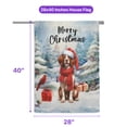 thumbnail image 5 of Merry Christmas Brittany Spaniel Enjoys Woofmas Winter Xmas Holiday House Flag 28x40in Double Sided Brittany Dog Lover Gifts Idea Outdoor Decor - 02022, 5 of 5