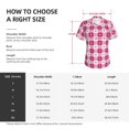 thumbnail image 4 of Uemuo Plaid Heart Printed Women's Classic V-Neck T-Shirt - Soft, Breathable, Moisture-Wicking, Perfect for Casual, Office, Travel, and Everyday Wear-X-Large, 4 of 5
