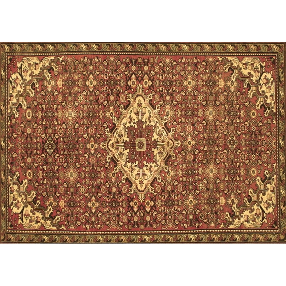 Ahgly Company Indoor Rectangle Persian Brown Traditional Area Rugs, 5' x 8'