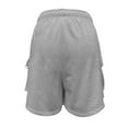 thumbnail image 5 of Sweat Shorts For Women Casual Summer Drawstring Cargo Short Athletic Running Workout Baggy Shorts, 5 of 6