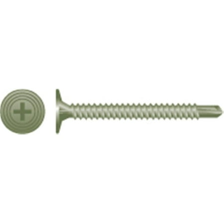 

Strong-Point CB815 8-18 x 1.62 in. Phillips Wafer Head Screw with Nibs Ruspert Coated Box of 4 000