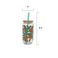 thumbnail image 5 of Mainstays by Becky G. & Alejandra 20-Ounce Acrylic Can Shape Tumbler, Orange & Green, 5 of 8