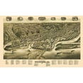 thumbnail image 2 of Wellge 32x22 White Modern Wood Framed Museum Art Print Titled - Dubuque Iowa - Wellge 1889, 2 of 4