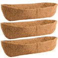 thumbnail image 1 of Maceta Coco Liners para ventana, paquete de 3 unidades, 60 cm, color coco natural, 1 of 7