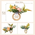 thumbnail image 4 of Anillos para Servilletas, Juego de 12 Servilleteros de Flores con Anillos de Mesa de Cena de Perlas para Bodas, Fiestas, Navidad, Vacaciones, 4 of 5