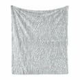 thumbnail image 1 of Rustic Soft Flannel Fleece Throw Blanket, Wood Lines Age Character Print Style Oak Tree Spiraling Bands Mother Nature Theme, Cozy Plush for Indoor and Outdoor Use, 70" x 90", White Grey, by Ambesonne, 1 of 6