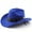 Blue, variant on Cowboy Hat for Women Men with Shapeable Wide Brim Western Suede Hat for Cowboys and Cowgirls