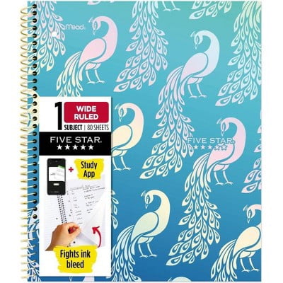 Five Star Composition Book, College Ruled, Letter, Multicolor