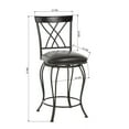 thumbnail image 7 of HouseInBox 26" Swivel Counter Height PU Bar Stools Set of 2 for Kitchen Island Home Bar, 7 of 7