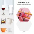 thumbnail image 6 of Fuzoiu Colorful Cartoon Biplane Print Leather Coasters Set,Drink Coasters Set of 4,for Tabletop Protection, Durable PVC Coasters,Home Décor and Housewarming Gift-Hexagon, 6 of 6