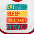 thumbnail image 4 of Inktastic Table Tennis Player Boys or Girls Baby Bib, 4 of 4