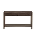 thumbnail image 6 of Harper & Bright Designs Wood Console Table with Stroage , Modern Entryway Table with Striped Design Living Room and Study , Brown, 6 of 11