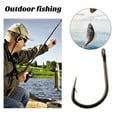 thumbnail image 4 of 200Pcs/Box Metal Fishhook 10 Sizes Heavy Duty Barbed Fishing Hook Freshwater Saltwater Bass Trout Walleye Fishing Accessories, 4 of 7