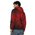 thumbnail image 4 of Vsdgher Spider on the Web Mens Hoodies Zip Hoodie, Hoodies for Men, Zip-up Hooded Sweatshirt-3X-Large, 4 of 5