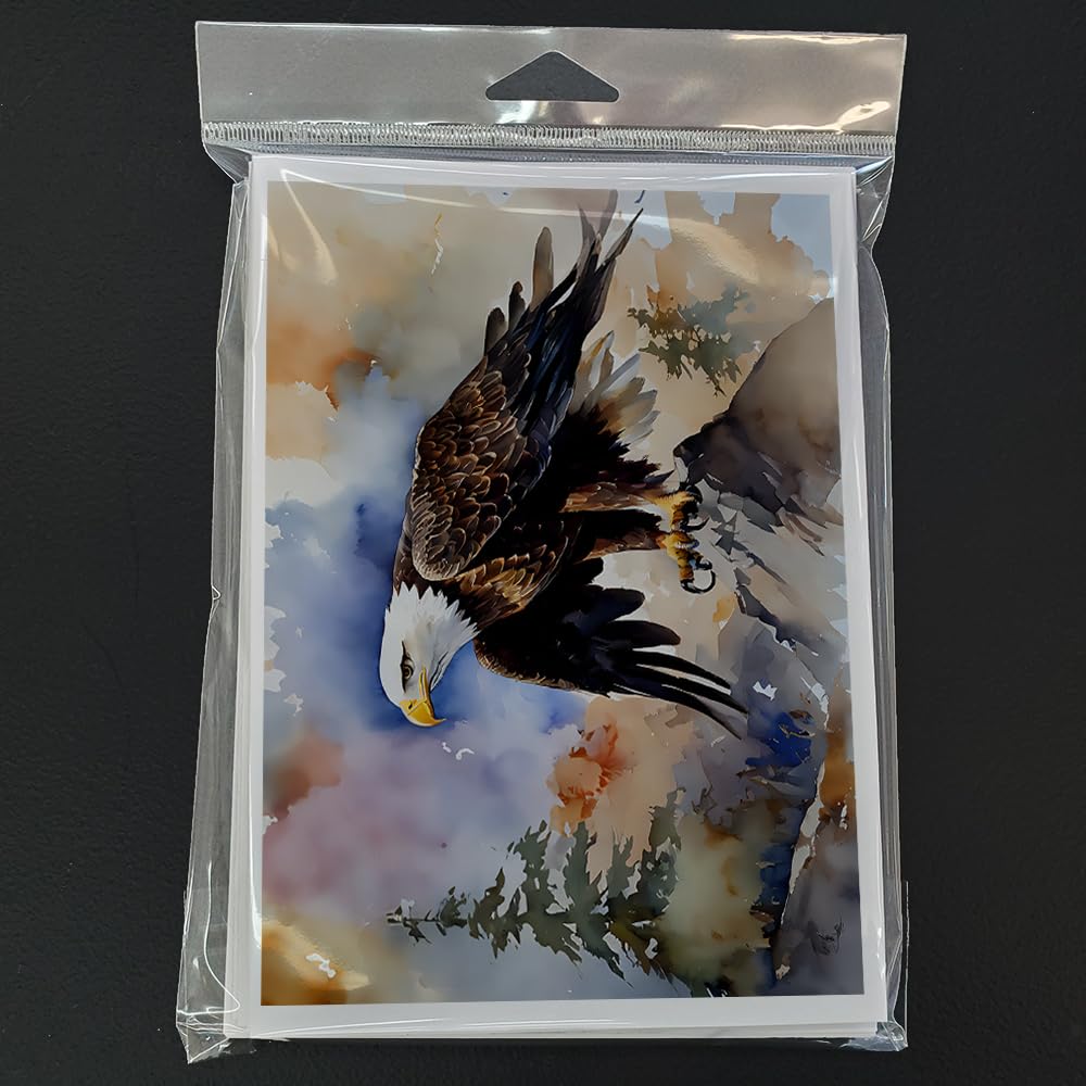 Eagle Greeting Cards Pack of 8 7 in x 5 in