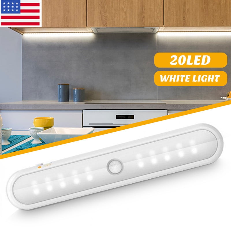 Motion Sensor Night Light, 20 LEDs Bulbs Battery Operated Wireless